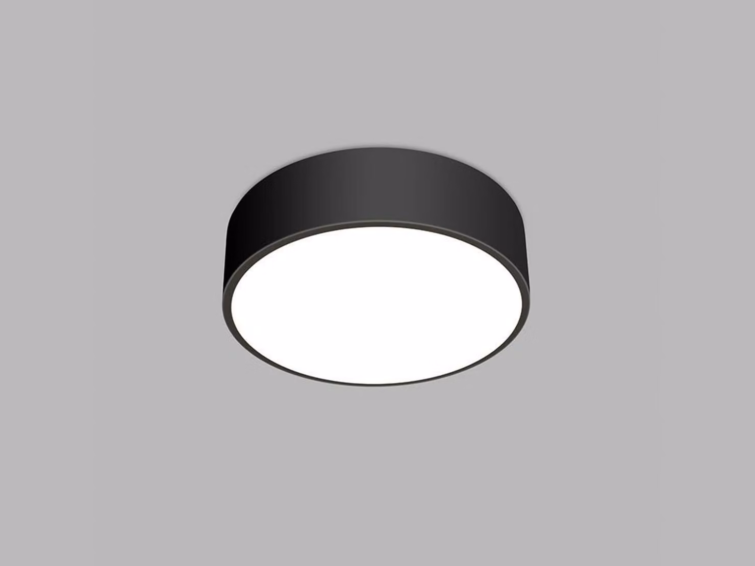 Plafoniera circolare LED MONO, variante: Ø 400 mm, 30W, 1900lm, 3000K/4000K, nero