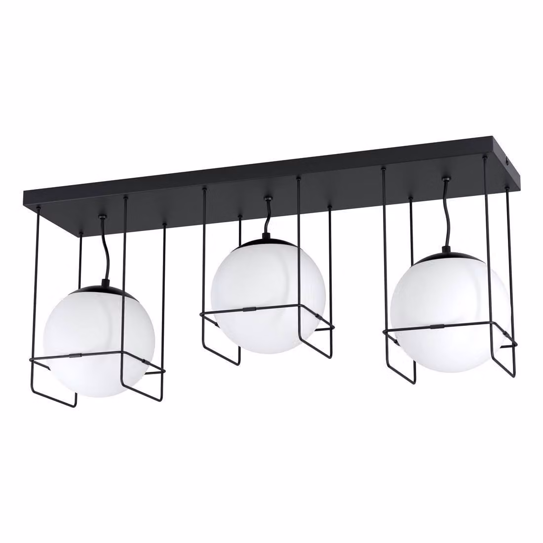 EGLO Versuola, 3 lampadine, E27, IP20, nero, bianco