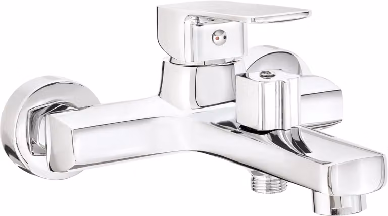 Wall-mounted bathtub mixer