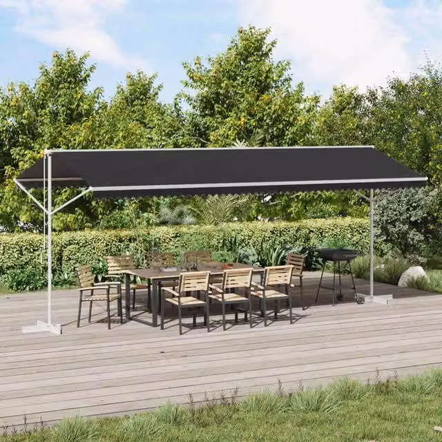 Tenda autoportante 6 x 3 m Poliestere Antracite 42033622