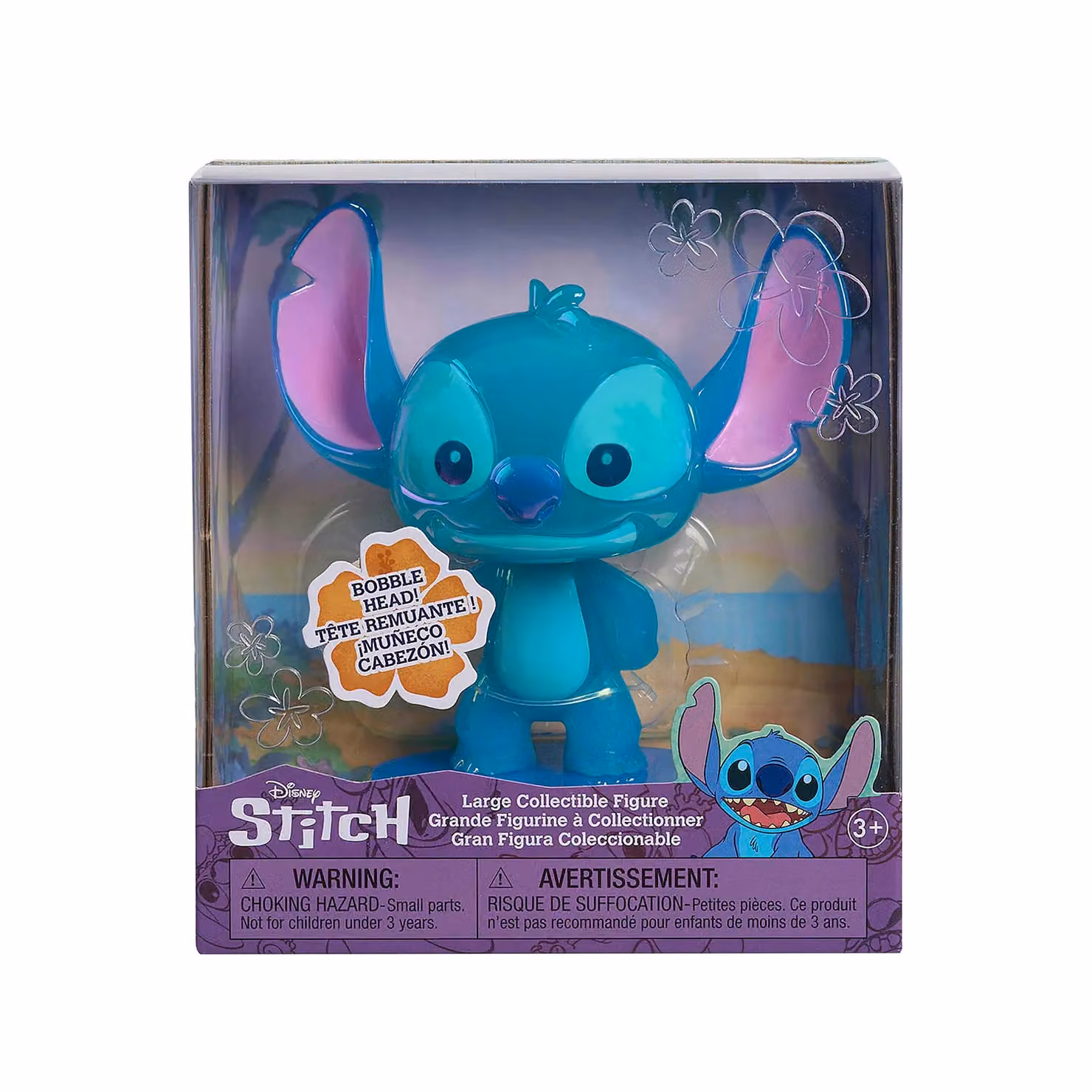 Figura collezionabile Disney Stitch Bobble Head di JUST PLAY, colore blu, Altezza: 12 cm – 3
