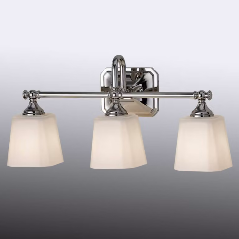 FEISS Applique da parete Concord, dimmerabile, Cromo / Argento, Bagno, Vetro, Applique