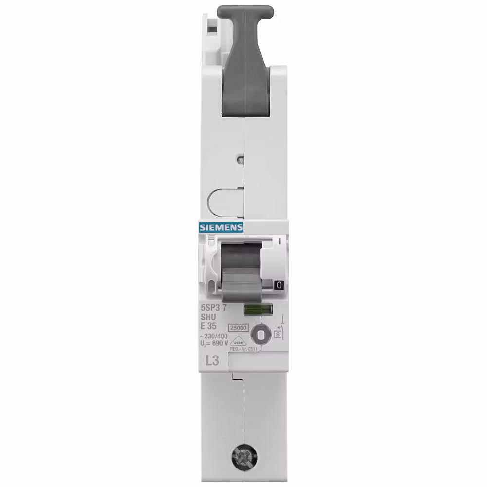 Interruttore magnetotermico principale Siemens (SHU), unipolare, E 50 A L3, 230/400 V 5SP37502KK03