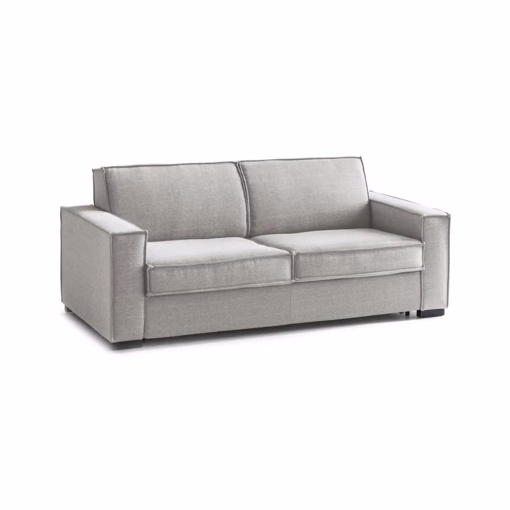 Divano a 2 posti Arki TALAMO ITALIA in tessuto grigio con coperture rimovibili L: 180 cm, P: 45 cm, H: 95 cm – 2