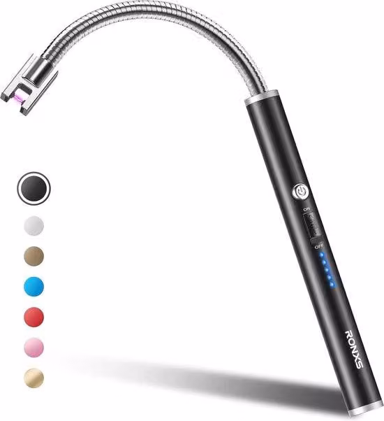 Accenditori elettrici con punta lunga, USB, sicuri, versatili