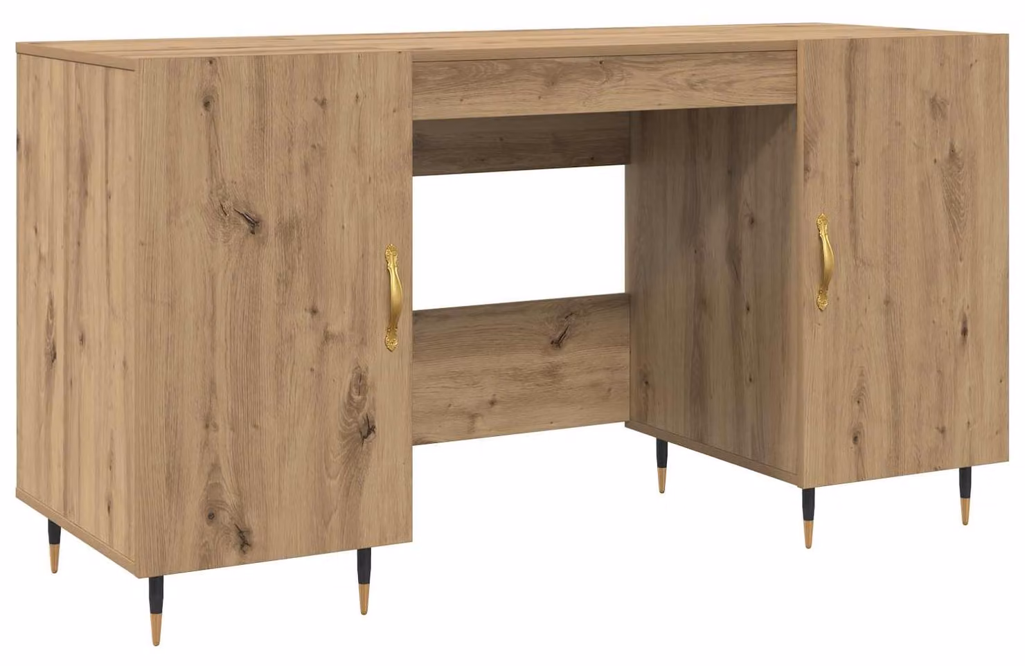 Scrivania rovere artigianale 140 x 50 x 75 cm Legno multistrato