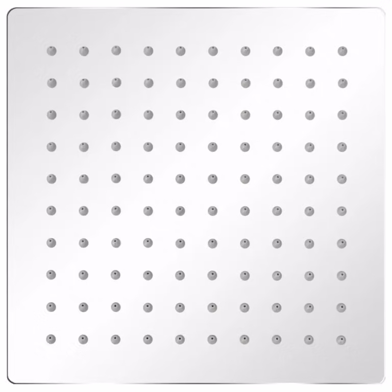 Soffione per Doccia a Pioggia 2 pz Acciaio Inossidabile 20x20cm