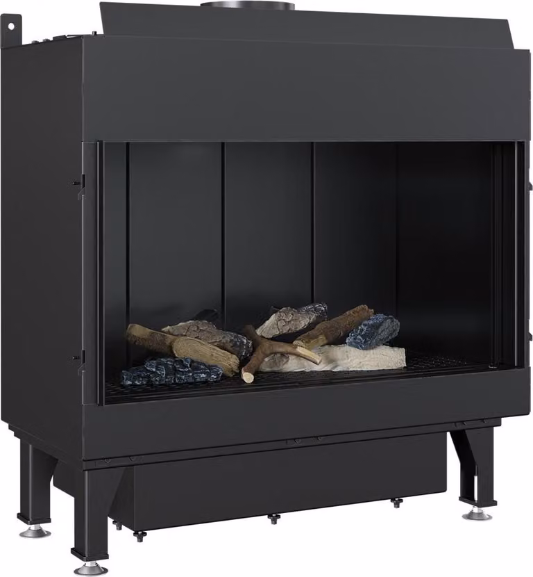 KRATKI LEO 70 caminetto a gas naturale frontale ∅ 100/150 7,3 kW comando manuale