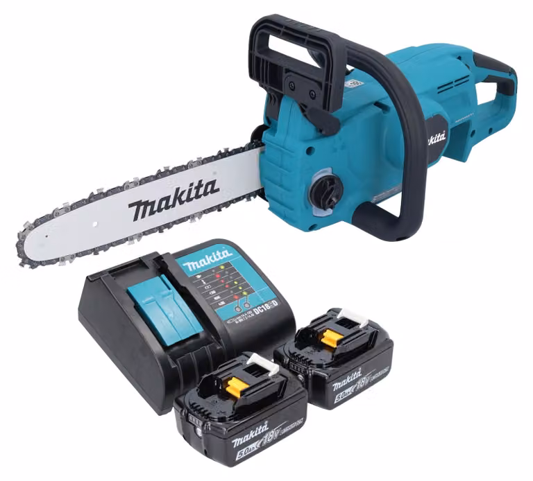 Makita DUC 307 ST2X3 Motosega a batteria 18 V 30 cm brushless + 2x batteria 5.0 Ah + caricabatterie