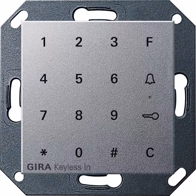 Tastiera a codice in alluminio Keyless In - Serratura a codice per sistema bus 260526