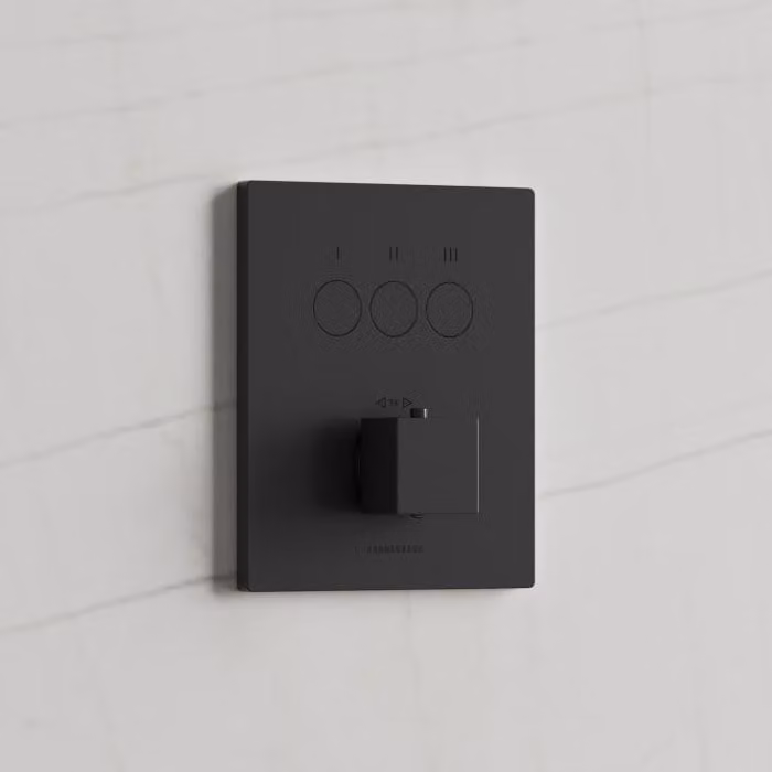 Termostato smart a incasso Kronenbach, modello "Smart Push", per 3 circuiti, design squadrato