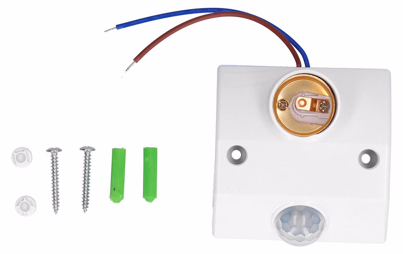 Portalampada a induzione E27, corpo a risparmio energetico, lampada con sensore a infrarossi, 50 W, AC90 V-240 V