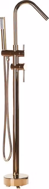 Miscelatore per vasca freestanding autoportante in stile moderno Beliani colore rame cromato
