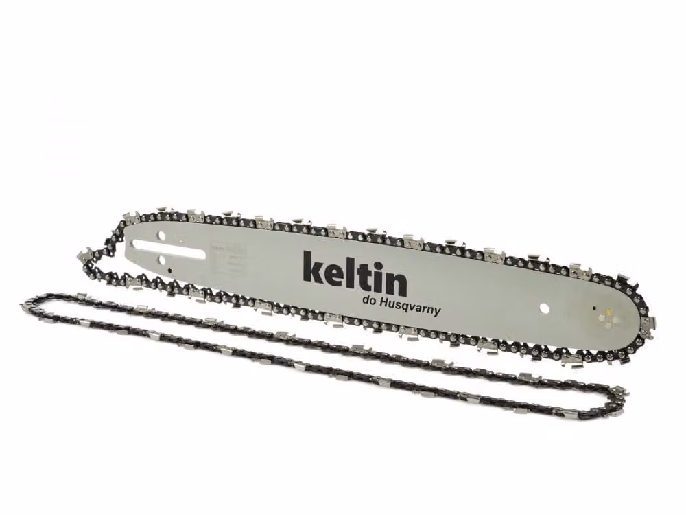KELTIN Barra di guida per motosega e 2 catene 15" 0,325" 1,5mm 64z K02410