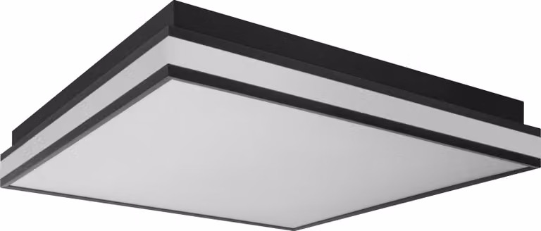 OSRAM SMART+ Matter Magnet Plafoniera LED nera 450x450mm, 42W, 2500lm, TW 3000-6500K, WiFi, Alexa