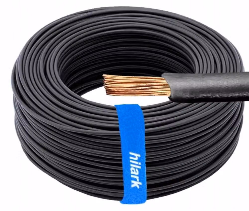 Cavo H07V-K, sezione 1x16mm², colore nero, lunghezza 1 metro