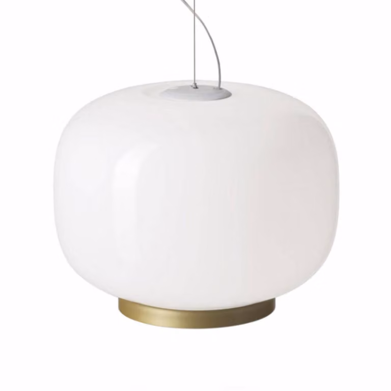 Foscarini Lampada a sospensione Chouchin Reverse 1, Bianco / Opale, Cucina, Vetro, Design, Lampada a sospensione