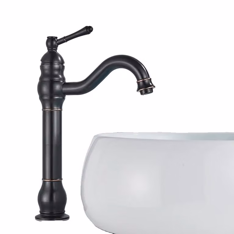 Rubinetto da bagno in ottone, azionamento a una mano, miscelatore caldo e freddo, bronzo spazzolato a olio