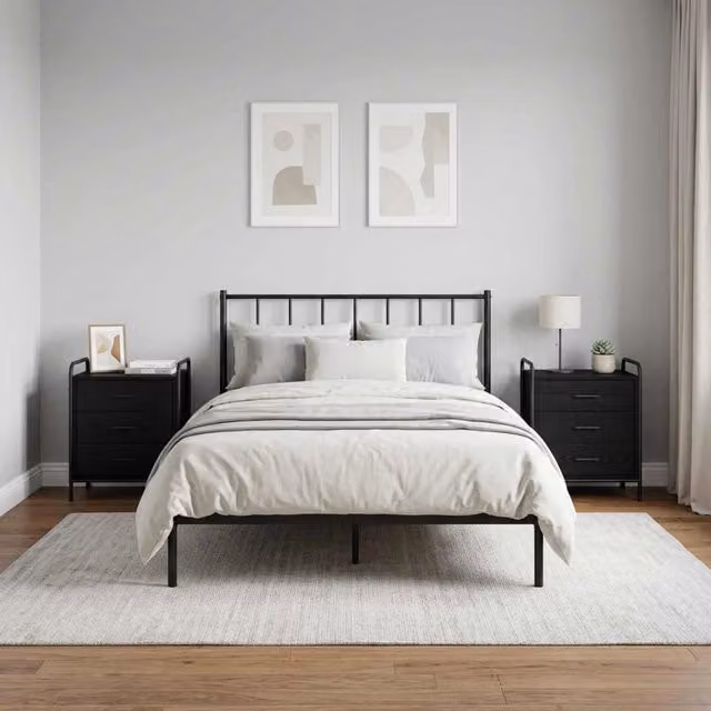 Armadio da Notte 2 pz Rovere Nero 48 x 36,5 x 60 cm 8013531