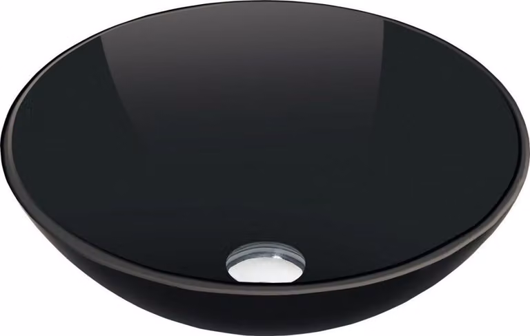 Mexen Mira lavabo da appoggio in vetro 42 x 42 cm, nero - 24124270