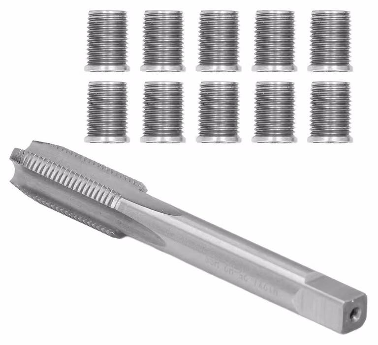 Attrezzo per la riparazione delle candele, universale, con filettature M10x1,25 e M12x1,25, adatto a diverse applicazioni automobilistiche