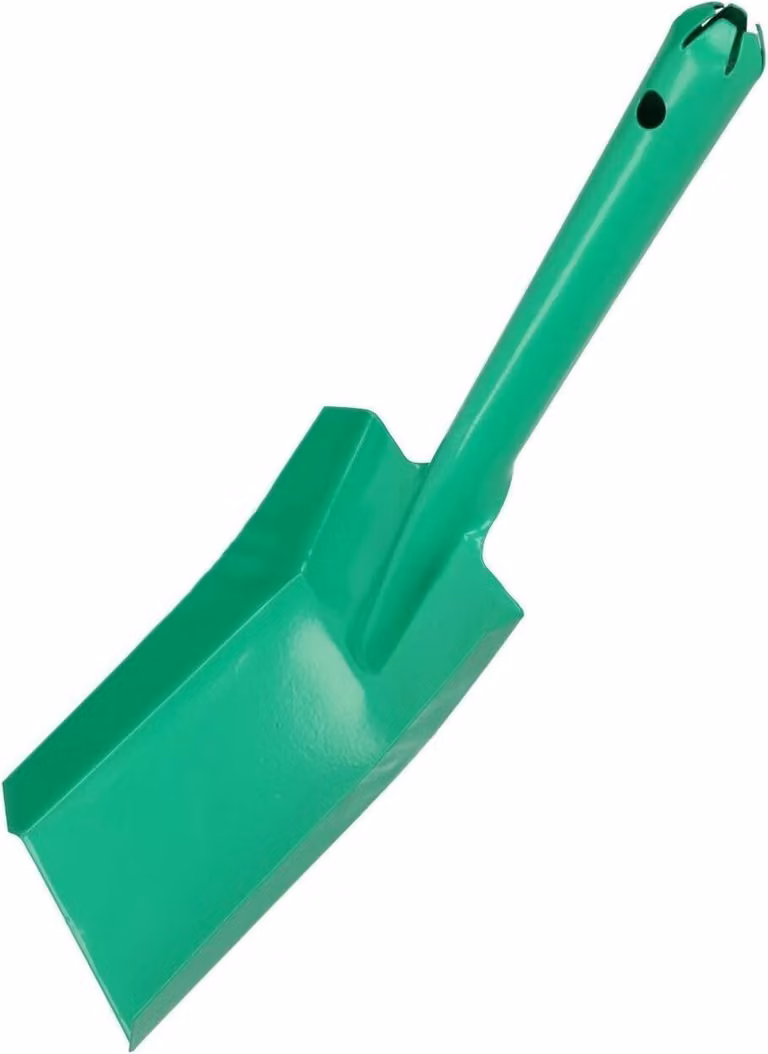 KOTARBAU Pala per carbone 370 x 95 mm Verde Pala per carbone Pala per camino Pala per cenere Pala per carbone Pala per stufa Pala per mangime Pala zincata