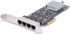 Scheda di rete Startech.Com PCI Express con 4 porte 2,5GBASE-T Ethernet LAN, colore nero