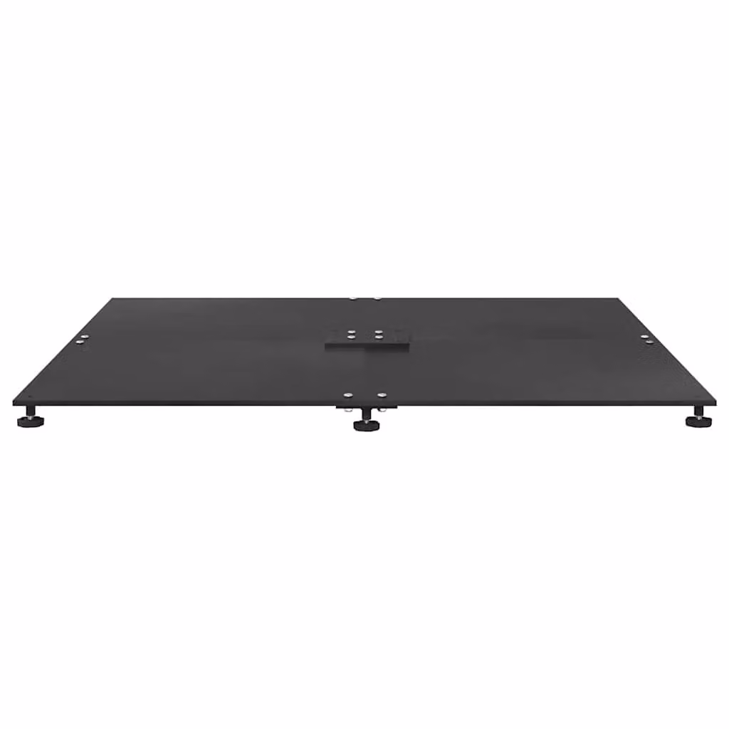Base robusta per ombrellone da giardino in acciaio nero con piedini regolabili L/P/H: 100 x 100 x 4 cm – 2