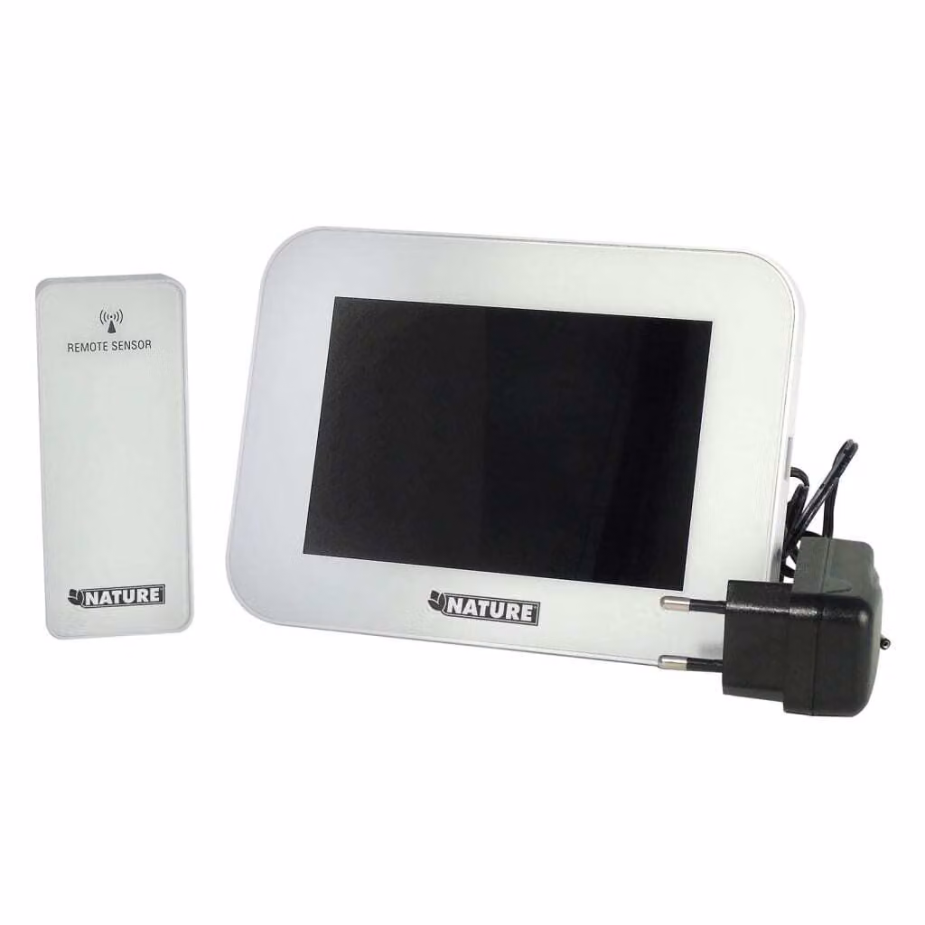 Stazione meteorologica Nature Digital H 12,5x17,5x2,5 cm Bianco