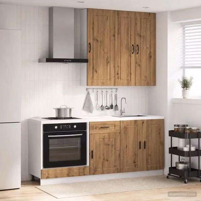 Unità Cucina PORTO 5 pz Rovere Artigianale Legno ingegnerizzato 3438294