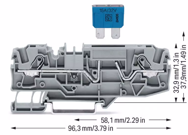 Wago 2006-1681, 7,5 mm, 96,3 mm, 32,9 mm, 500 V