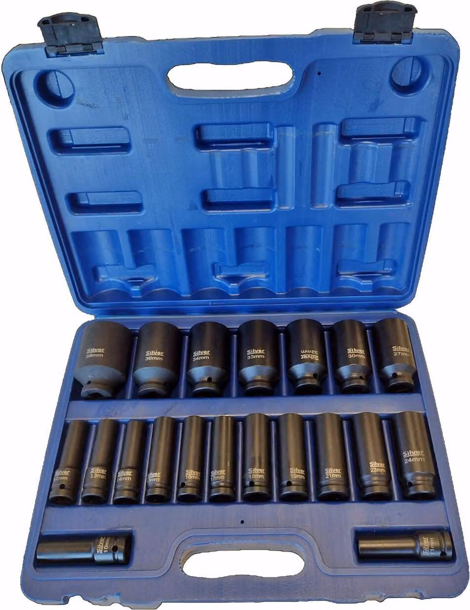 Set di bussole a impatto da 1/2 20Cz. / Argento