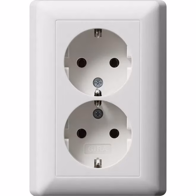 Presa doppia Schuko rws System55 - Presa 078804