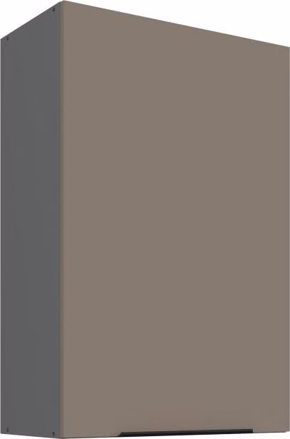 Mobile a parete alto LUNARA - larghezza 60 cm, beige scuro / antracite