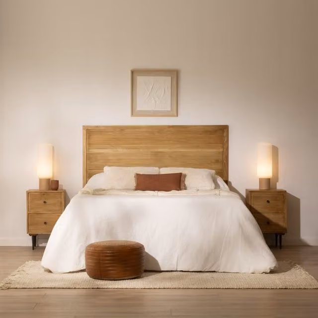 Testiera Boreal Banak in legno massello di mango marrone multicolore per letto da 150 e 160 cm