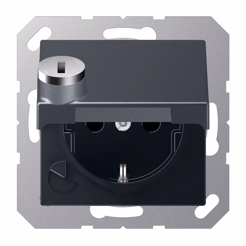 Jung A1520BFKLSLANM Presa SCHUKO® 16 A 250 V ~ antracite opaco