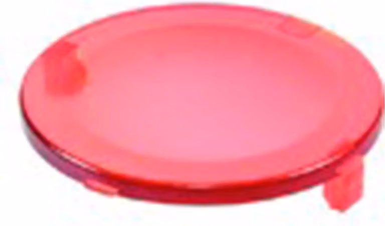 Georg Schlegel Cappuccio pulsante, concavo trasparente Colore rosso Versione scrivibile e illuminabile - 1 pezzo
