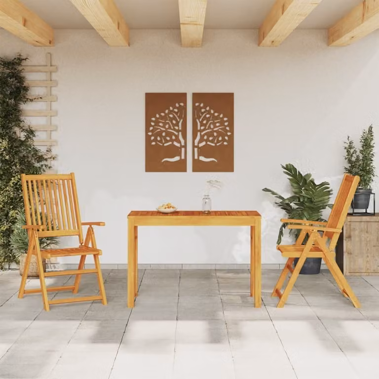 Maison Exclusive - Set da pranzo da giardino a 3 pezzi in legno massello di acacia