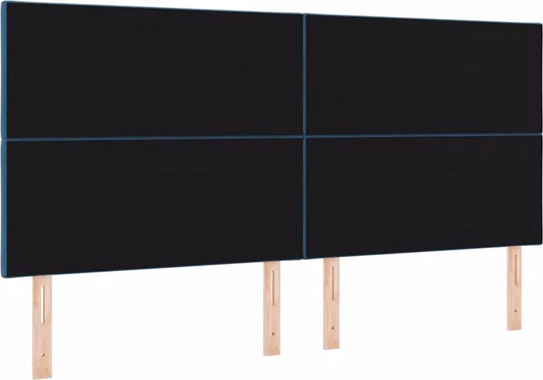 Testiera LED Blu Scuro 200 cm Velluto