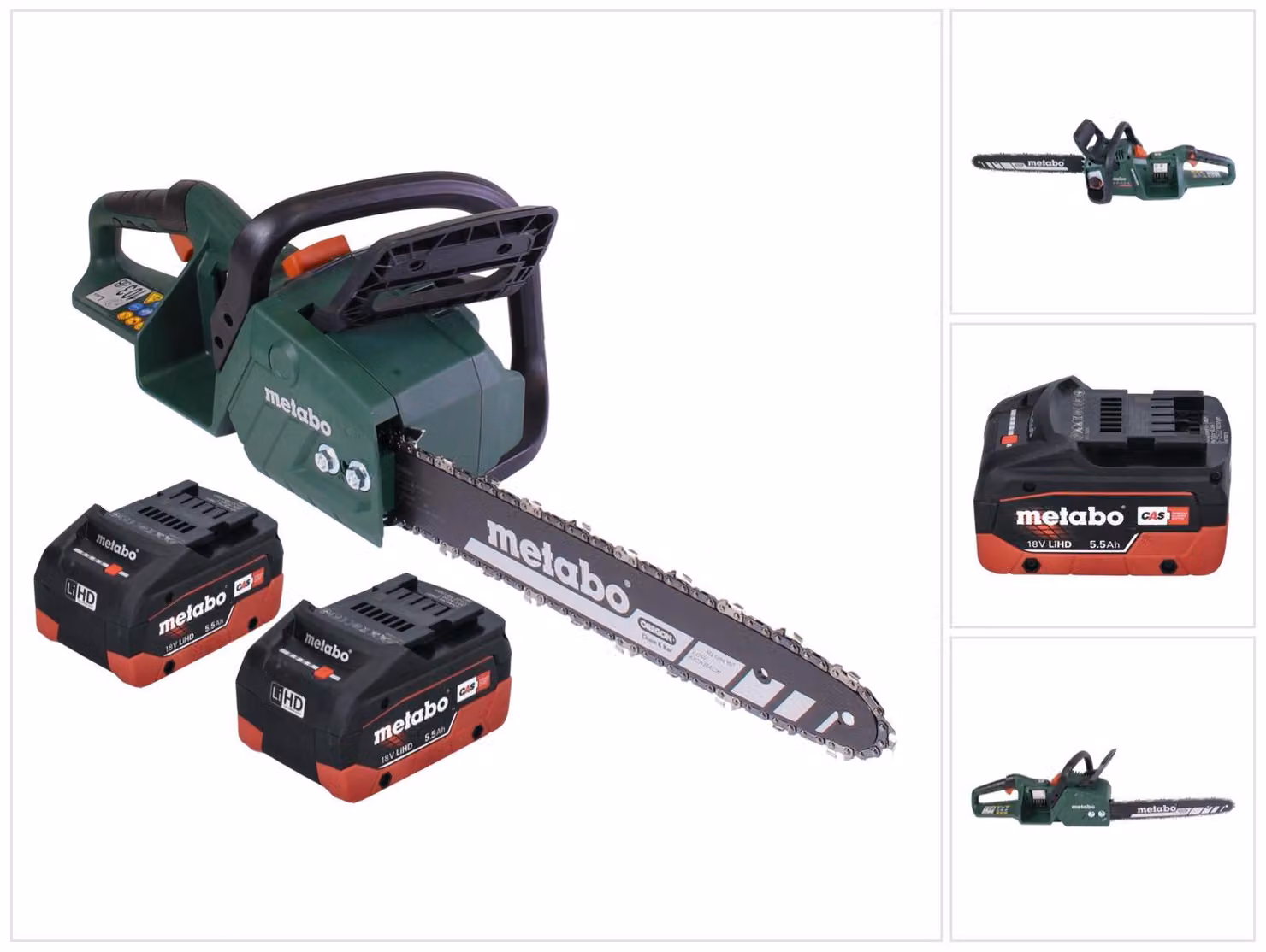 Metabo MS 36-18 LTX BL 40 36 V ( 2x 18 V ) 40 cm 22 m/s trimmer a batteria senza spazzole + 2x batteria 5,5 Ah - senza caricabatterie