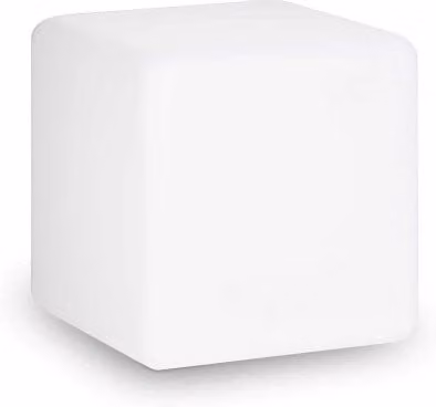 Lampada da terra Luna Pt1 Ideal-Lux bianca con design moderno e finitura in metallo e plastica, diametro: 30 cm