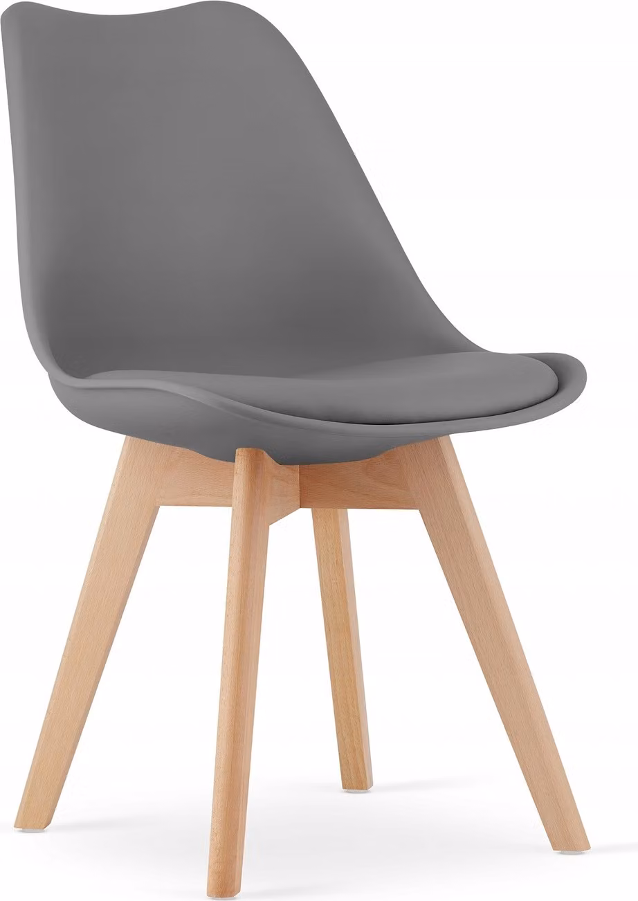 Sedia da sala da pranzo Sedia da cucina Sedia da soggiorno Sedia da pranzo 49x52x82 cm; grigio scuro-marrone