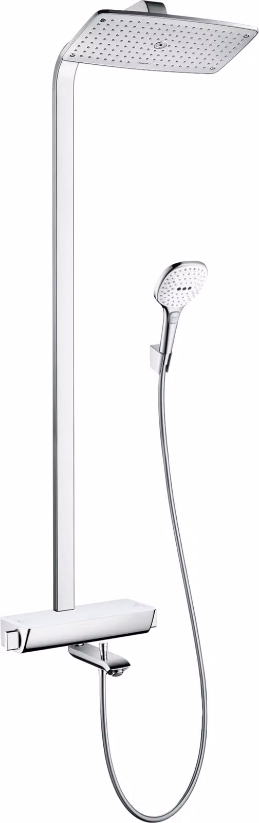 Hansgrohe Showerpipe Raindance Select we. / chr. mit KB Raindance E Air 1jet 360mm Wanne