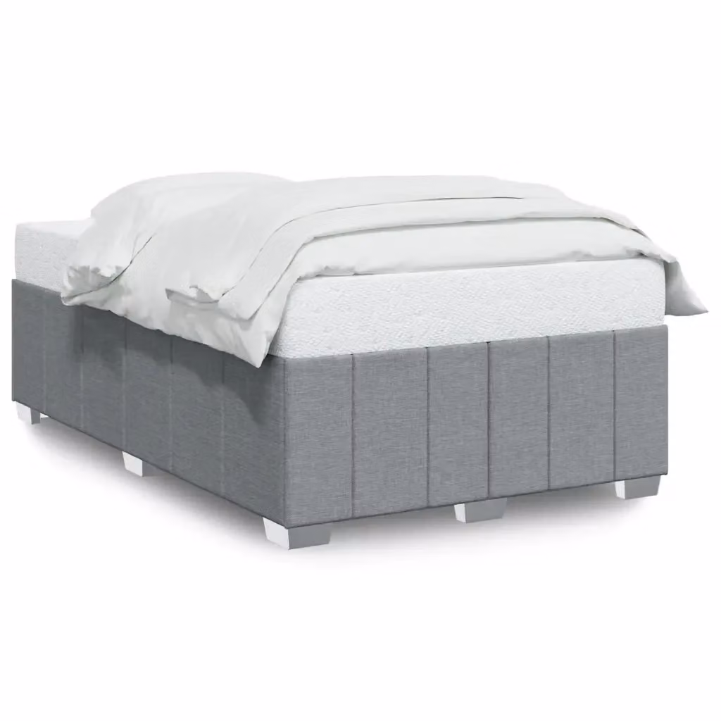 Giroletto vidaXL senza materasso in tessuto grigio chiaro L/P: 120 x 190 cm – 2