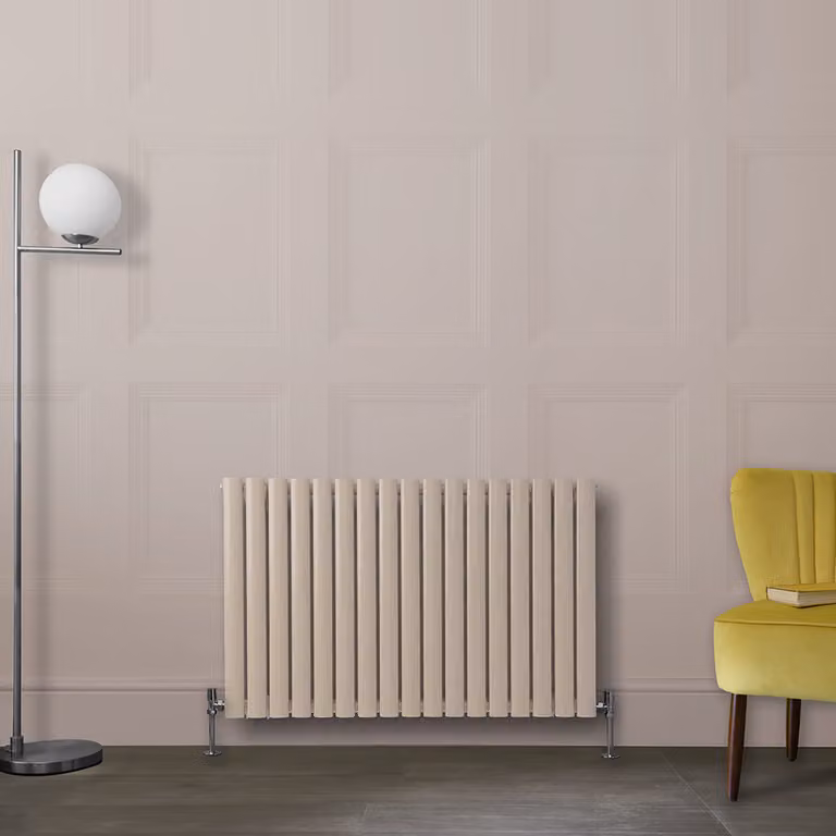 Radiatore di Design Orizzontale  Rosa (Rose Petal Rosa) -  635mm x 1000mm - Pannello Singolo  - Revive