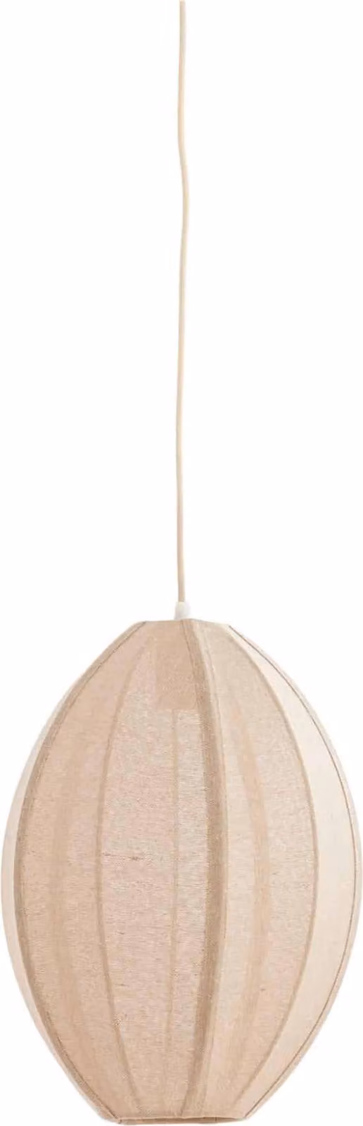 Lampada a sospensione - beige - Milatos - tessile - E27 - 2984584 - Light & Living