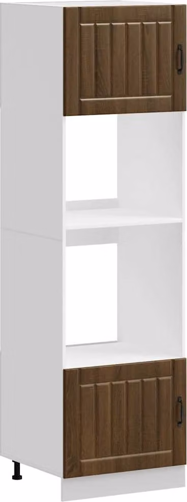 Armadi Forno 2 pz Lucca Rovere Marrone in Legno Multistrato