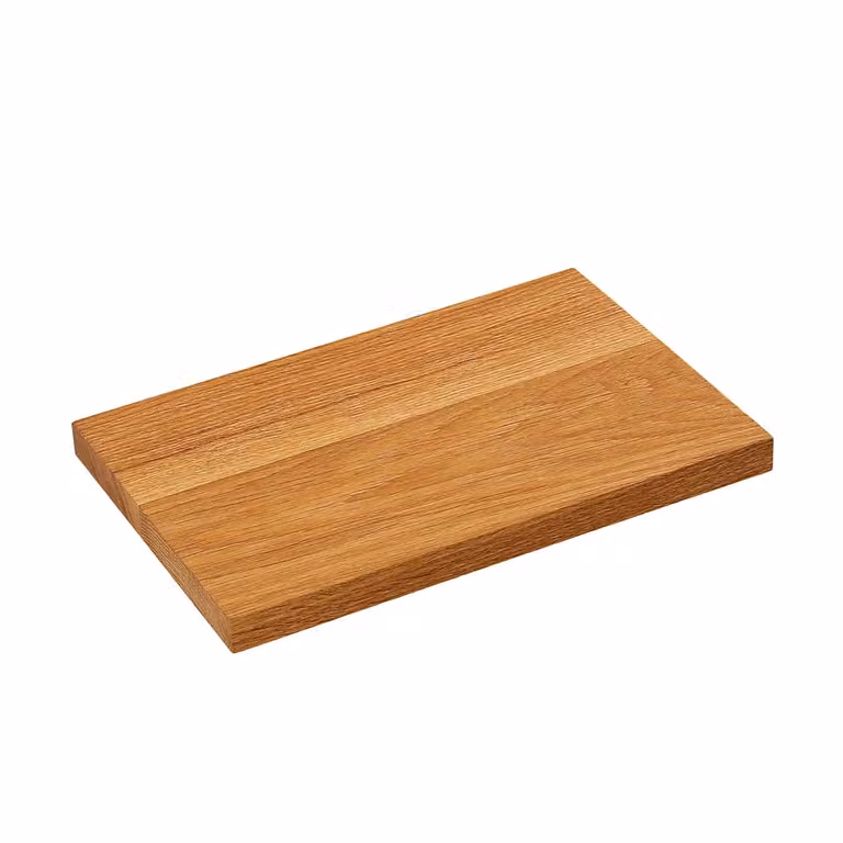 Tagliere rettangolare in legno di quercia, cm 26x17x2