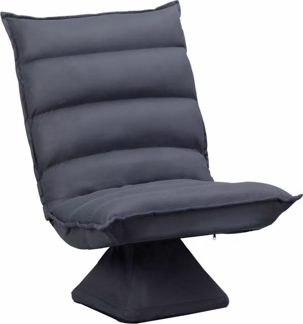 Poltrona girevole reclinabile Xylo in tessuto grigio con struttura in metallo L: 62 cm, P: 70 cm, H: 95 cm