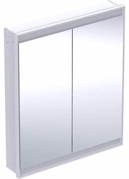 Geberit ONE armoire de toilette avec ComfortLight, 2 portes, montage encastré, 75x90x15cm, 505.802.00.2, 505.802.00.2
